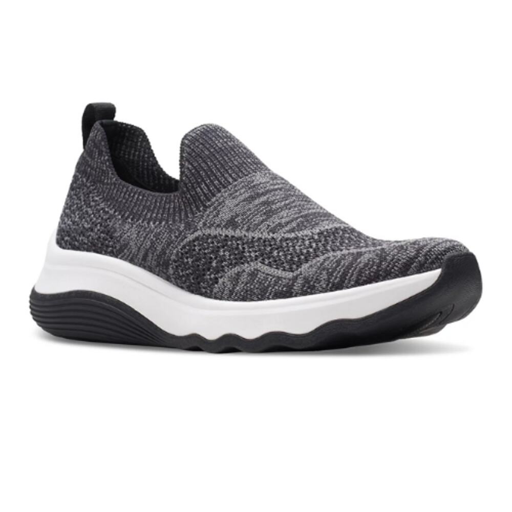 Clark's Circuit Path Knit Slip-On Wedge Shoes New… - image 1